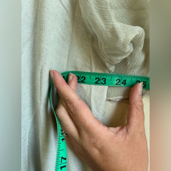 A rare bird  NWT SM midi linen blend ombre boho dress LAGANLOOK hippie coastal - Picture 5 of 9